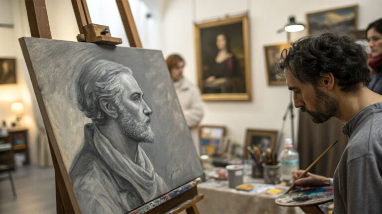 What Is the Grisaille Technique in Oil Painting?