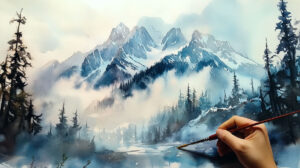 What is Graduated Wash technique in watercolor painting?