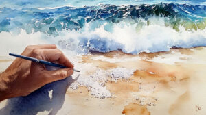 What is Salt Texture technique in watercolor painting?