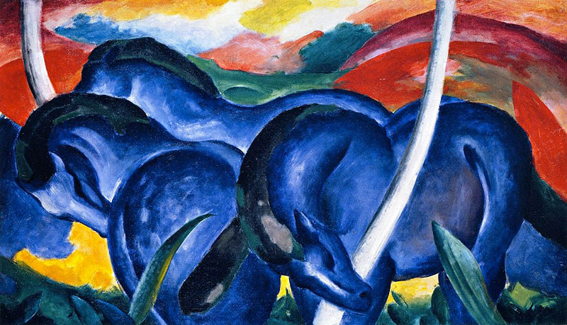 Blue Horses by Franz Marc