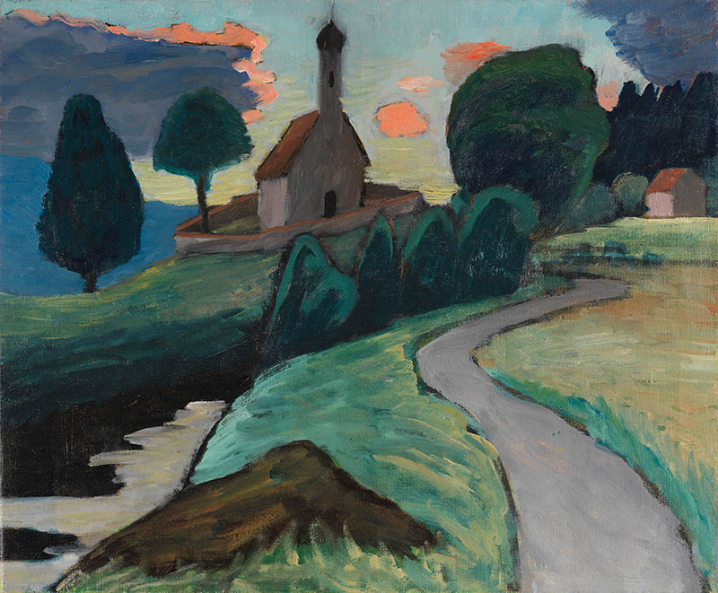 Landscape with Church by Gabriele Münter