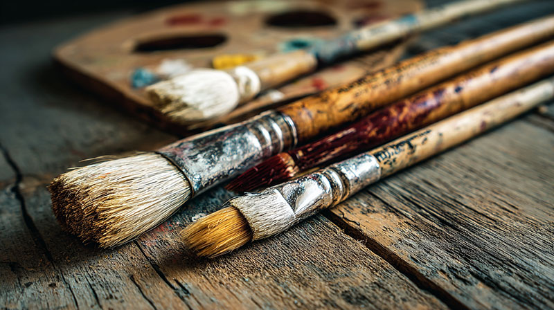 Flat Round Brushes