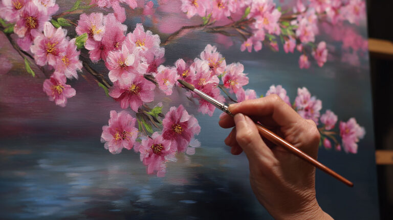 How to Paint Cherry Blossoms Gracefully
