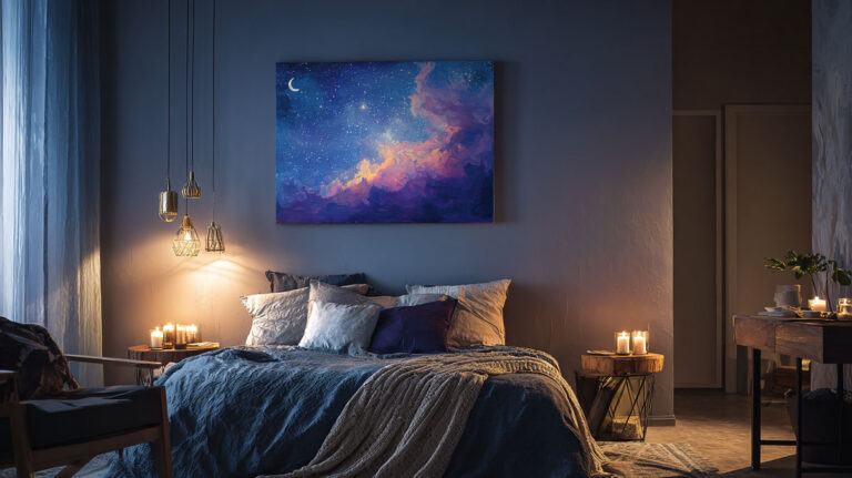 How to Paint Night Sky with Stars and Mood