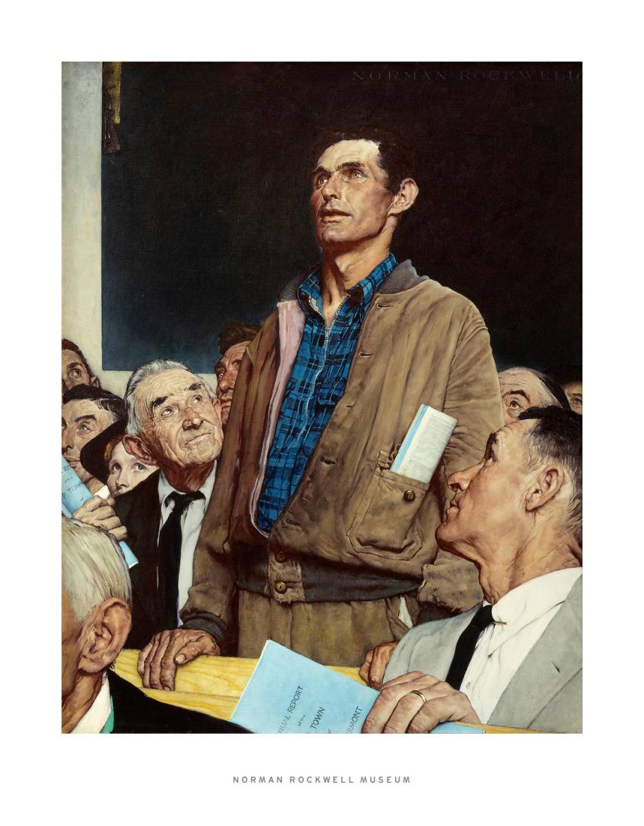 Freedom of Speech by Norman Rockwell