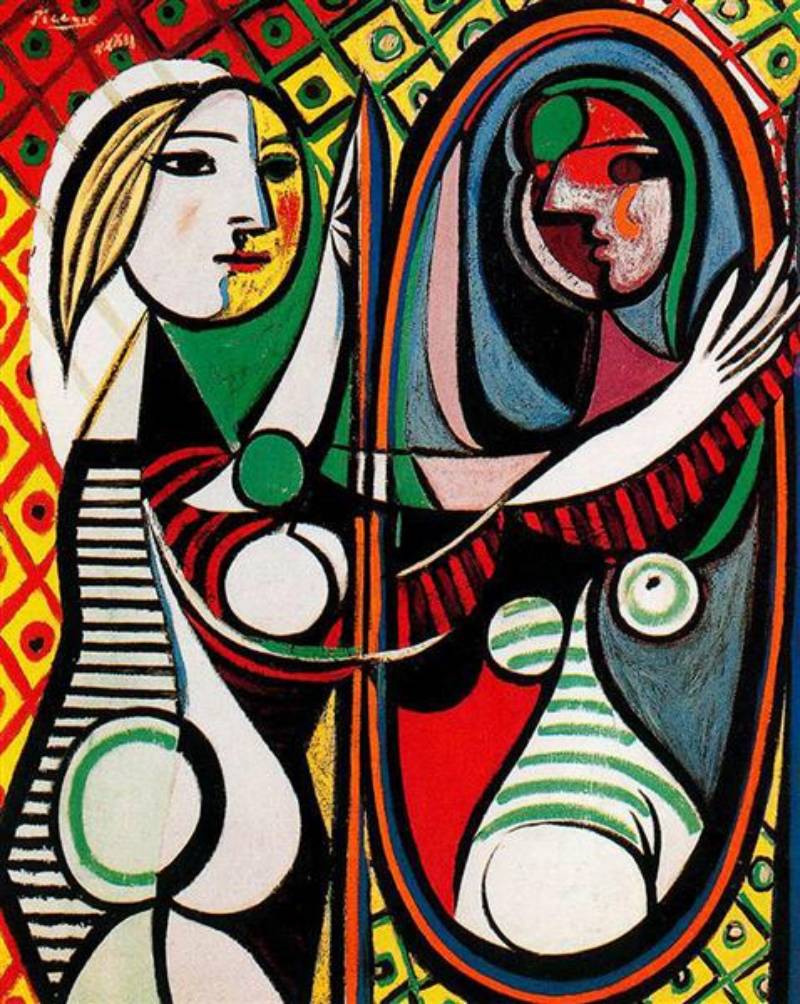 Girl Before a Mirror by Pablo Picasso