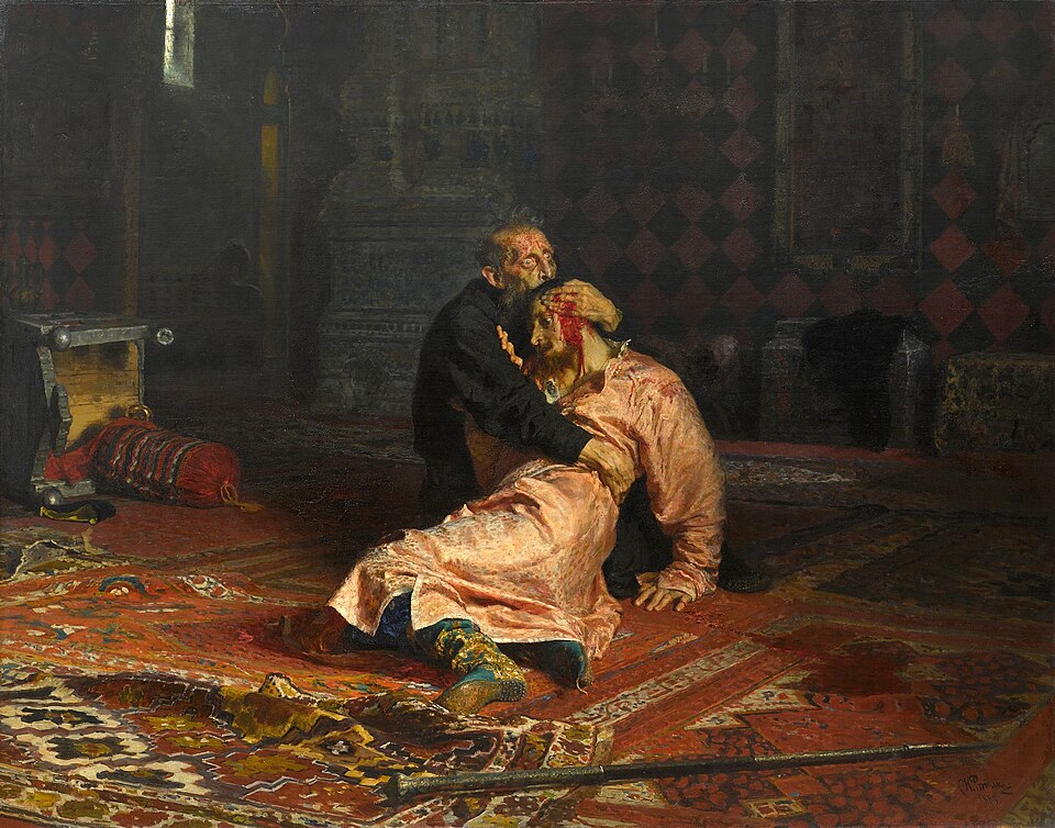 Ivan the Terrible and His Son Ivan by Ilya Repin