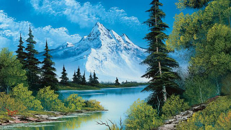 Bob Ross Famous Paintings: Happy Little Trees