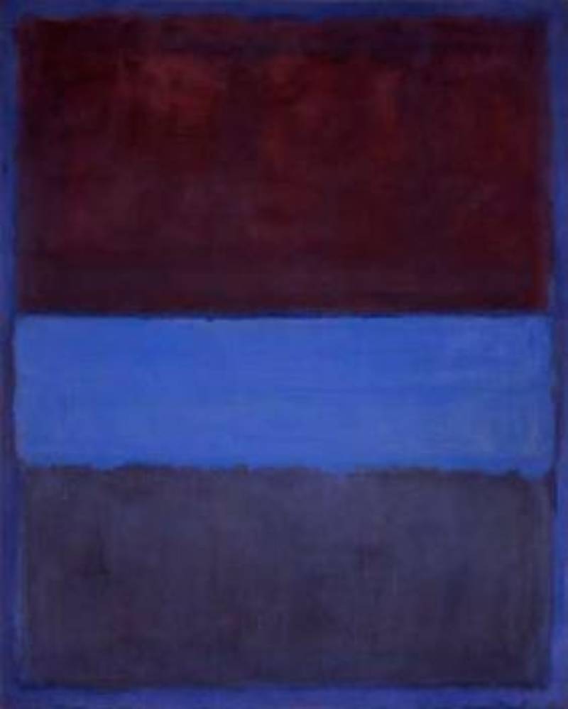 No. 61 (Rust and Blue) by Mark Rothko