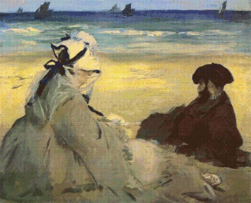 On the Beach by Edouard Manet