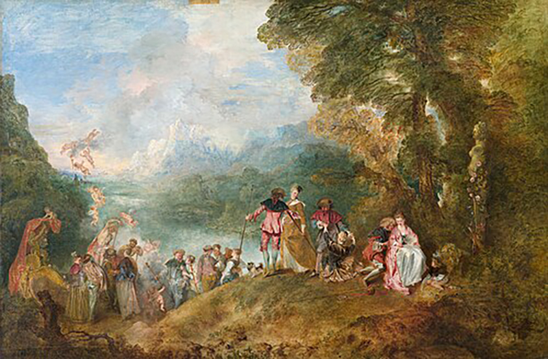 Pilgrimage to the Isle of Cythera by Jean-Antoine Watteau