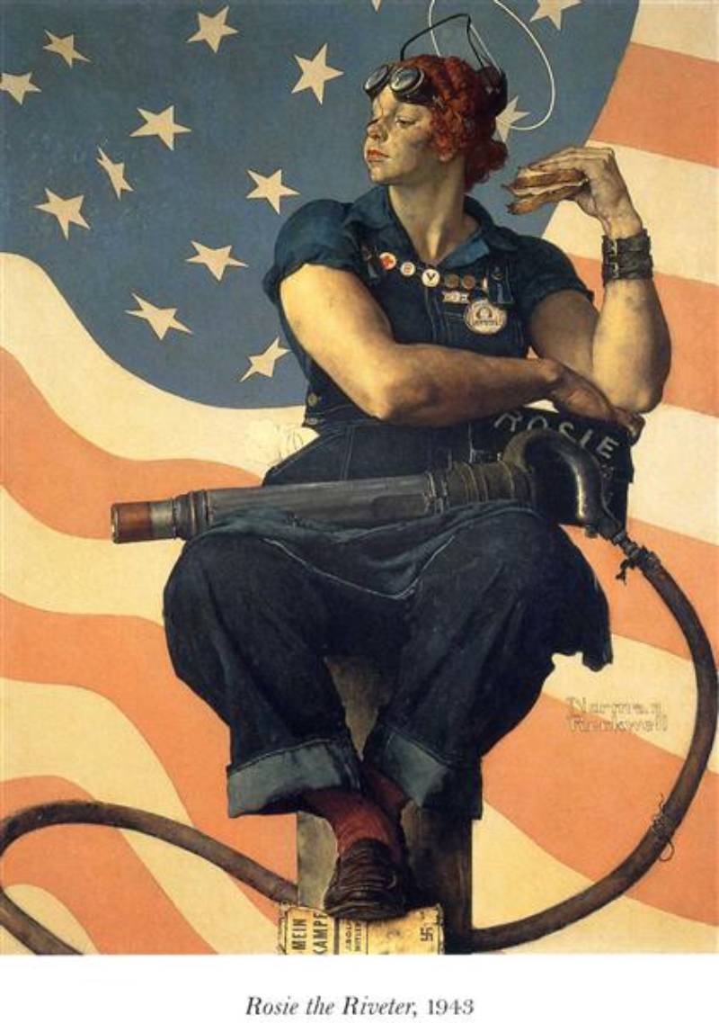 Rosie the Riveter by Norman Rockwell