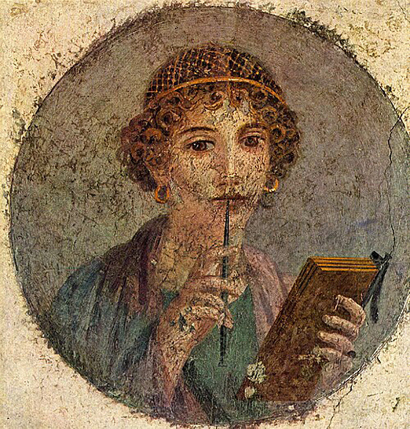 The Sappho Fresco by Unknown