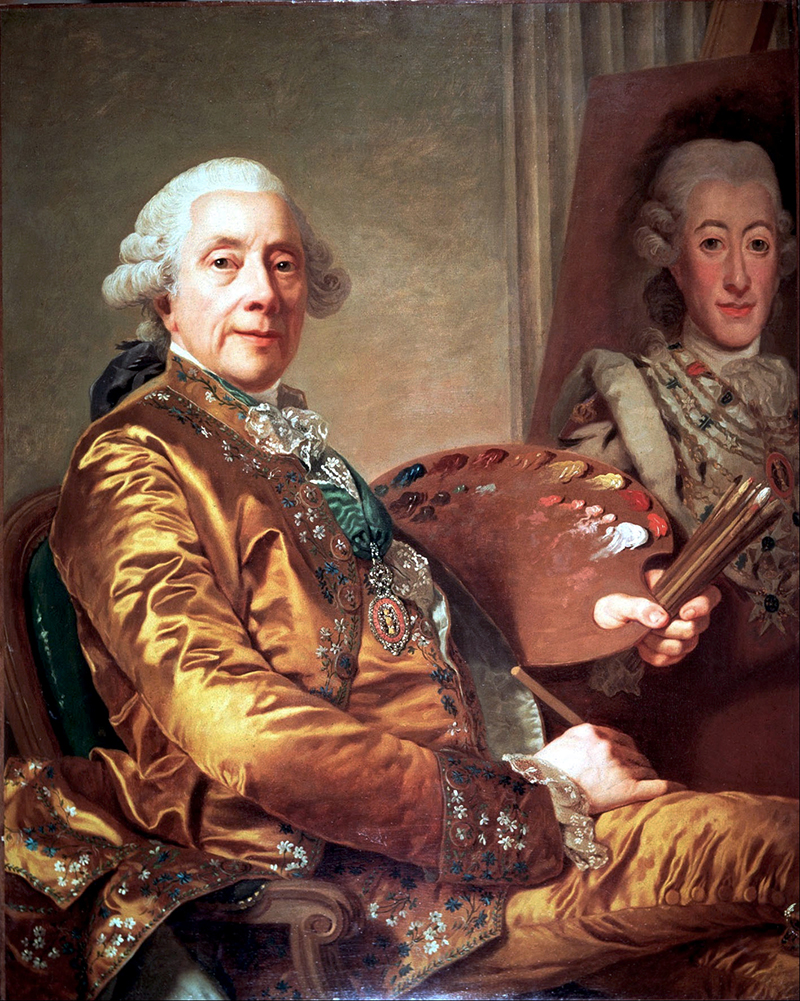 Self-Portrait with His Wife Marie-Suzanne Giroust by Alexander Roslin