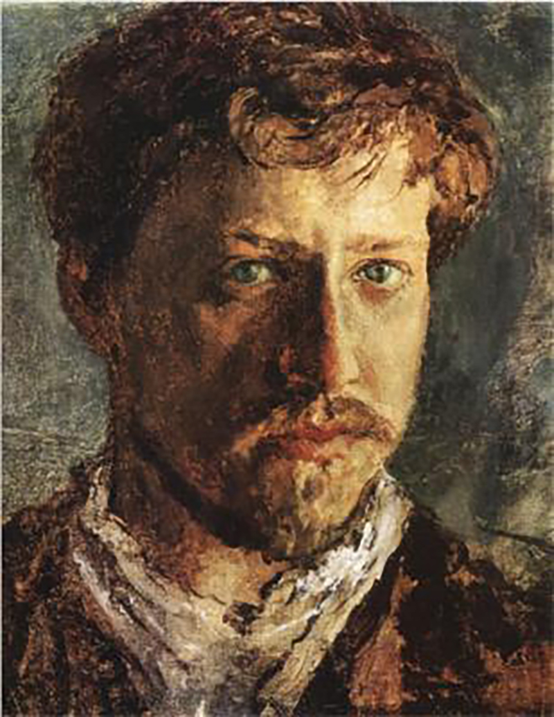 self-portrait by Valentin Serov