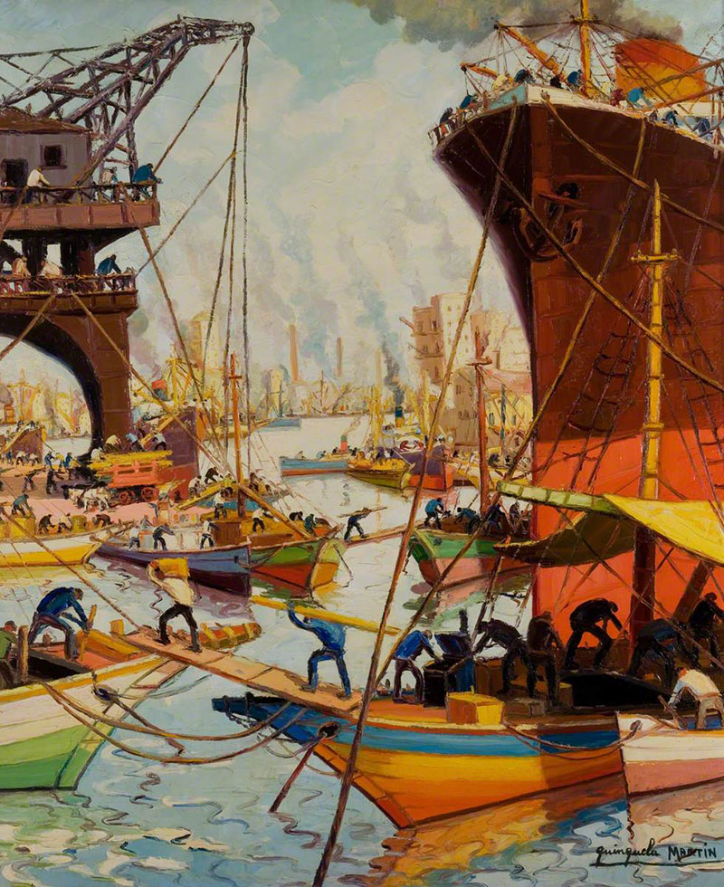 Labour in the Sun by Benito Quinquela Martin